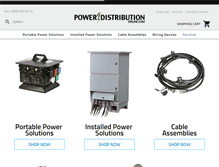 Tablet Screenshot of powerdistributiononline.com